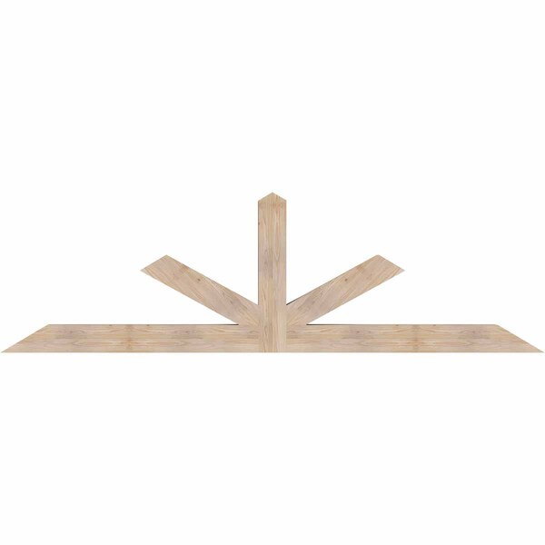 Ekena Millwork Saratoga Smooth Timber Gable Bracket, Douglas Fir, 108"W x 31 1/2"H x 5 1/2"D x 5 1/2"F, 7/12 Pitch GBW108X31X0606SAR00SDF - main